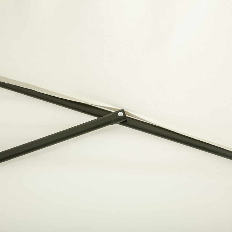 2.3m Balcony Half Umbrella, Crank Handle