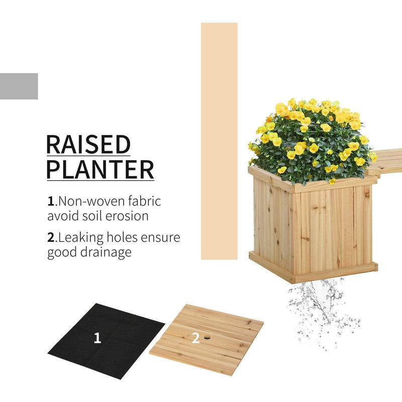 Garden Bench With Planters