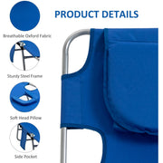 Sun Lounger With Face Hole Outsunny