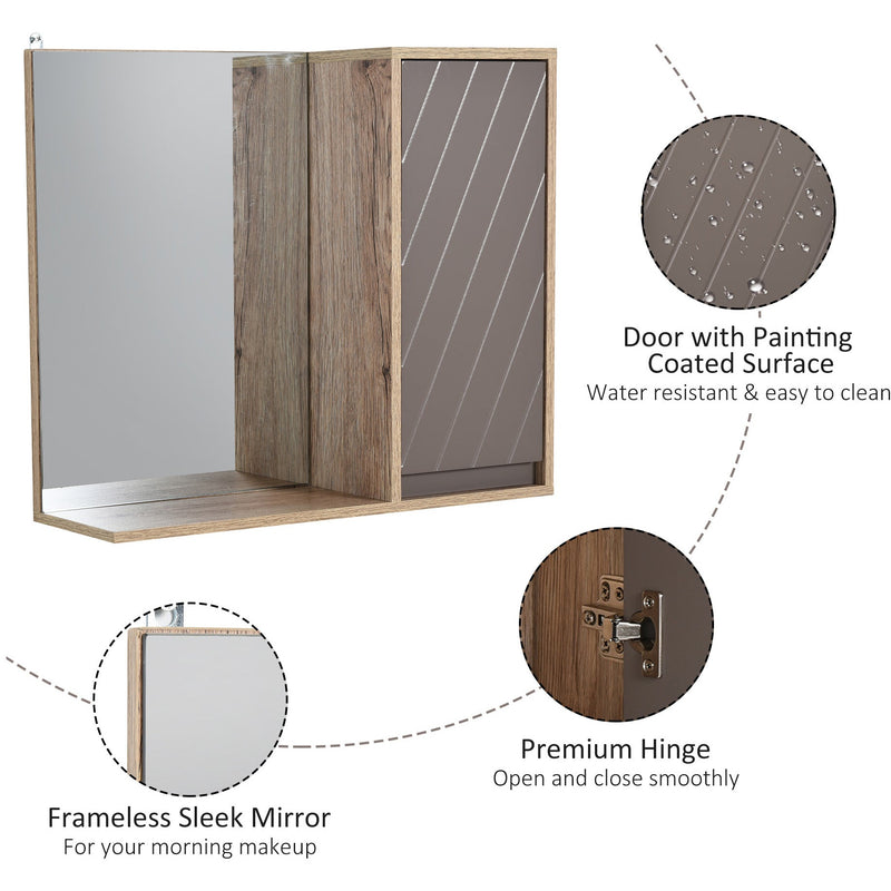 Wall Mount Bathroom Cabinet with Mirror