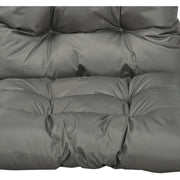 Outsunny Garden Back Chair Cushion, Comfortable Patio Seat Cushion Pad with Backrest for Outdoor & Indoor Use, Light Grey Outsunny