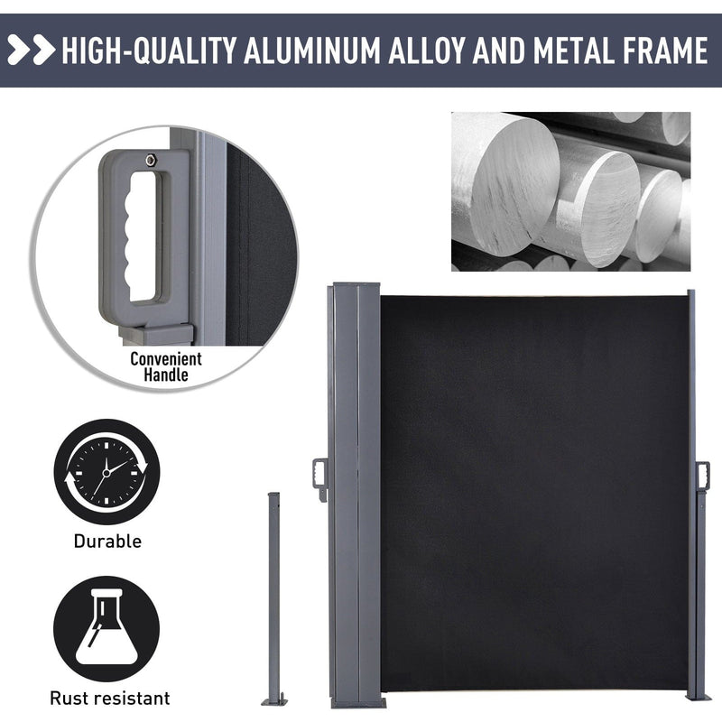 Double Pull Out Side Awning, 6 x 1.8m