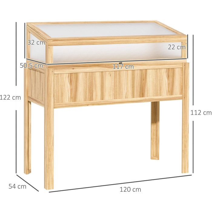 Raised Cold Frame Greenhouse