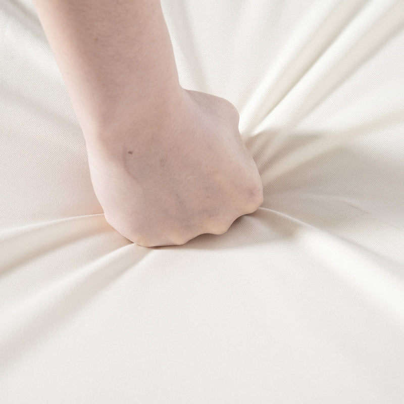 2 Person Wicker Hanging Loveseat Porch Swing, Cream