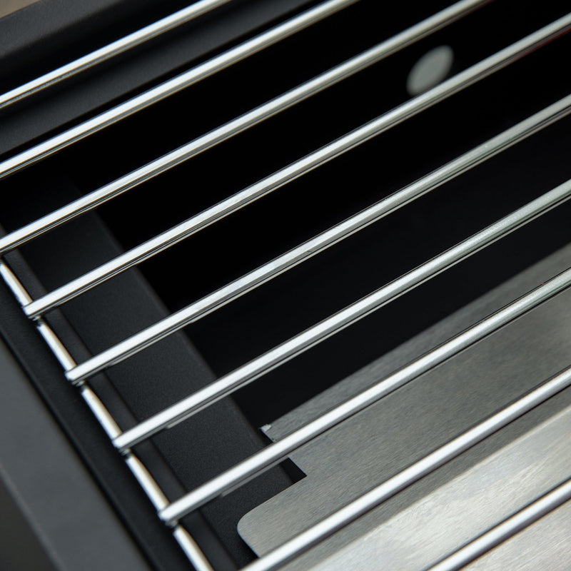 Portable 2 Burner Gas BBQ Grill with Lid Thermometer, Black