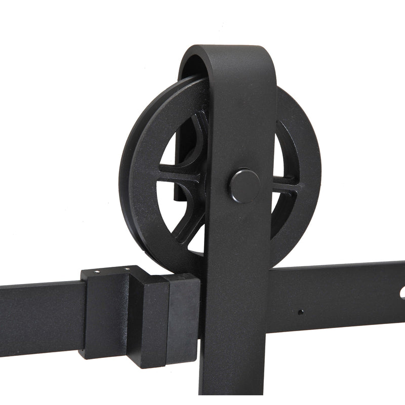 6.6FT Industrial Steel Sliding Door Kit