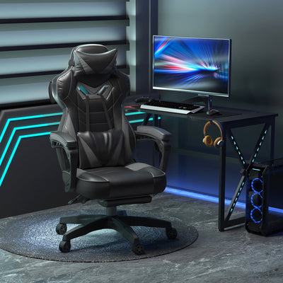 Racing Gaming Chair Grey Vinsetto