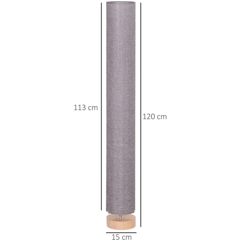 Modern Floor Lamp, 47-Inch, Fabric Linen Shade
