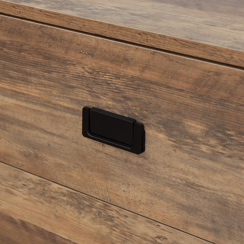 Industrial Sideboard, Storage, Distressed Brown