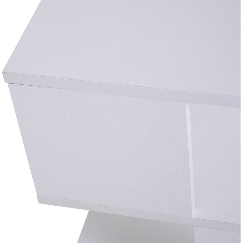 2 Tier Square Coffee Table with Storage