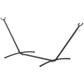 Hammock Stand for Outdoor Relaxation Anywhere in the Garden Adjustable Metal Black Outsunny