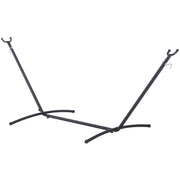 Hammock Stand for Outdoor Relaxation Anywhere in the Garden Adjustable Metal Black Outsunny
