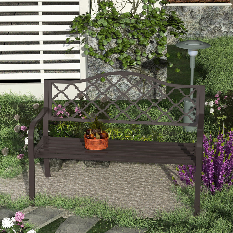 Antique Cast Iron Garden Bench