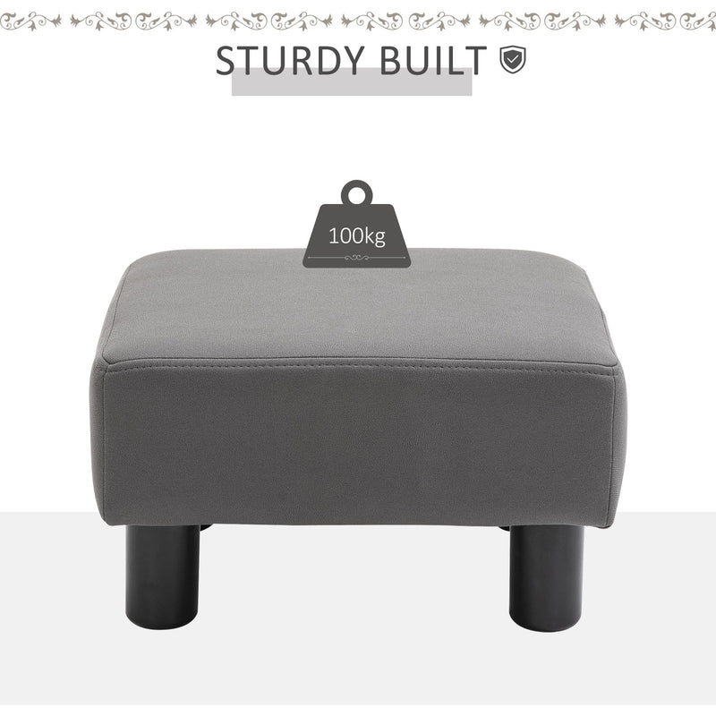 Grey Footstool for Home & Office (40x30x24cm)
