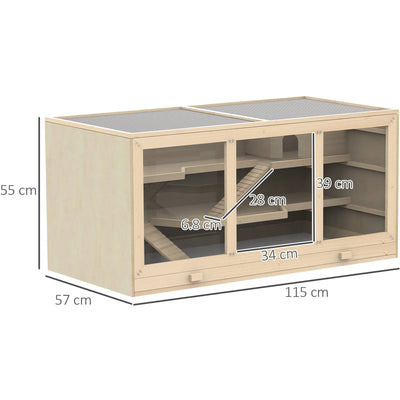 Wooden Hamster Cage Pawhut