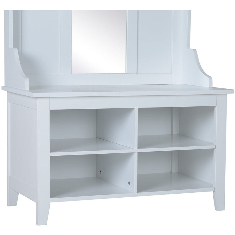 Hall Furniture Sets, Shoe Bench, Mirror Cabinet, Coat Rack