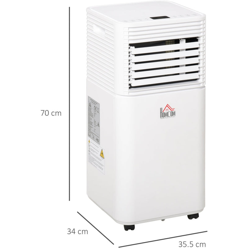 7000 BTU 4-in-1 Portable AC with Timer Homcom