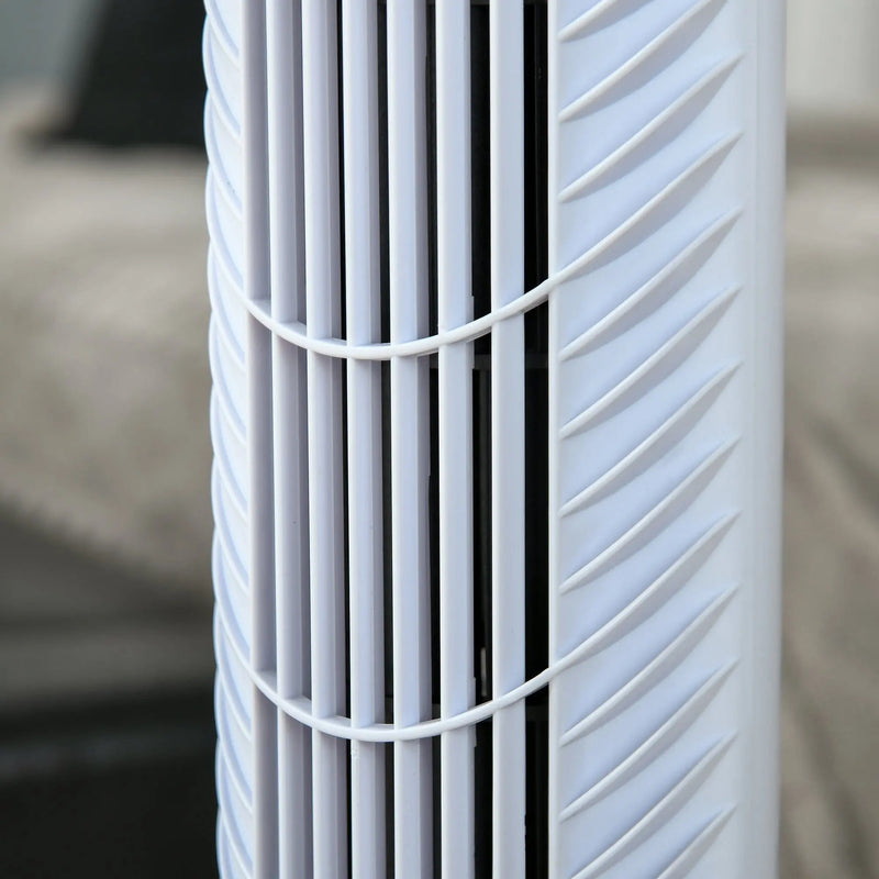36" Tower Fan with Remote, 3 Speed, Oscillation, 7.5h Timer Homcom