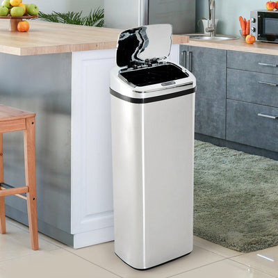 Homcom Kitchen Sensor Bin 50L - Stainless Steel Homcom