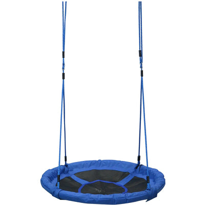 Kids' Round Tree Spin, 100cm, Blue Homcom