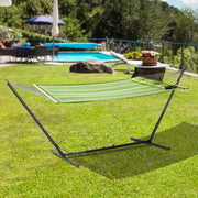 Hammock Stand Freestanding Adjustable Metal Frame for Garden or Patio Use Black Outsunny