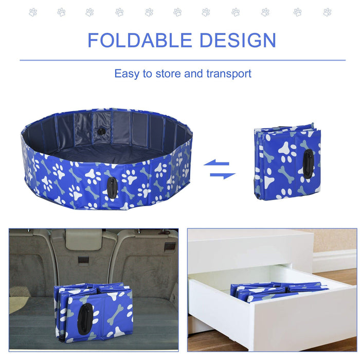 Foldable Dog Pool: Medium (Φ120x30H cm)