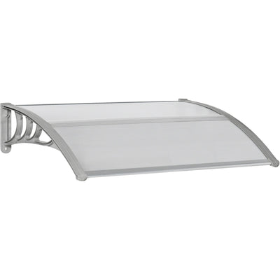 Outsunny Door Canopy, Clear, 100 x 80cm Outsunny