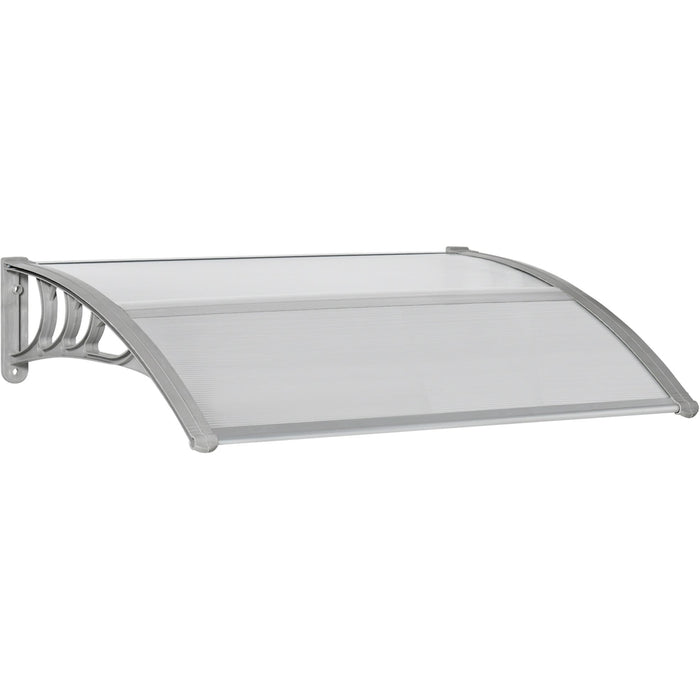 Outsunny Door Canopy, Clear, 100 x 80cm