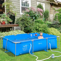 8ft Steel Frame Pool Set, Filter Pump, Rust Resistant Outsunny
