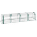 PVC Tunnel Greenhouse 395x100x80cm Clear Outsunny