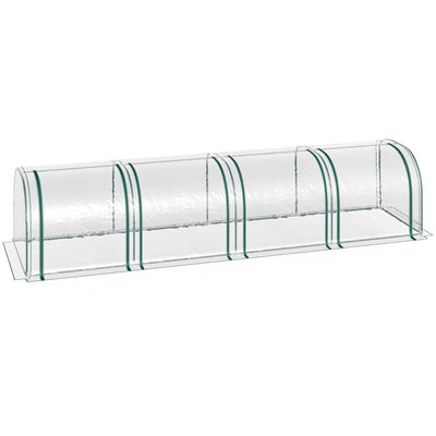 PVC Tunnel Greenhouse 395x100x80cm Clear Outsunny