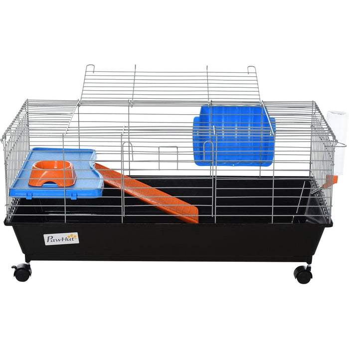 2 Tier Small Animal Cage, Blue/Orange