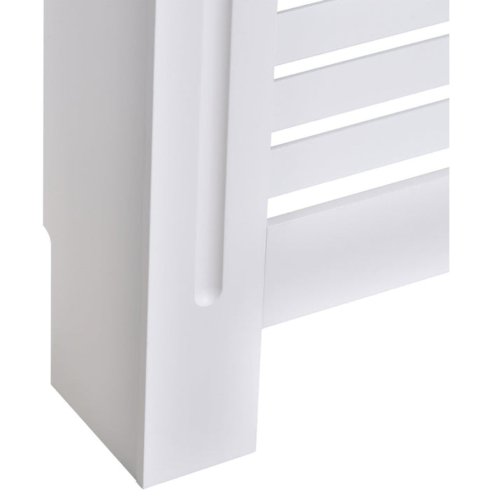 Long Radiator Cover, White, L152 x W19 x H81 cm