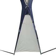 Dome Event Shelter, Garden Canopy, 3.5x3.5m, Cream/Blue Outsunny