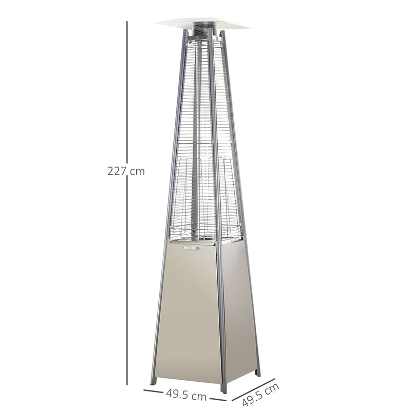 10.5KW Outdoor Propane Gas Pyramid Patio Heater