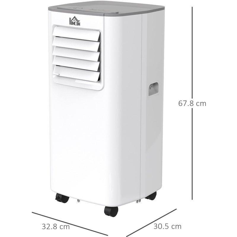 White 5000 BTU 4-in-1 Portable AC Homcom