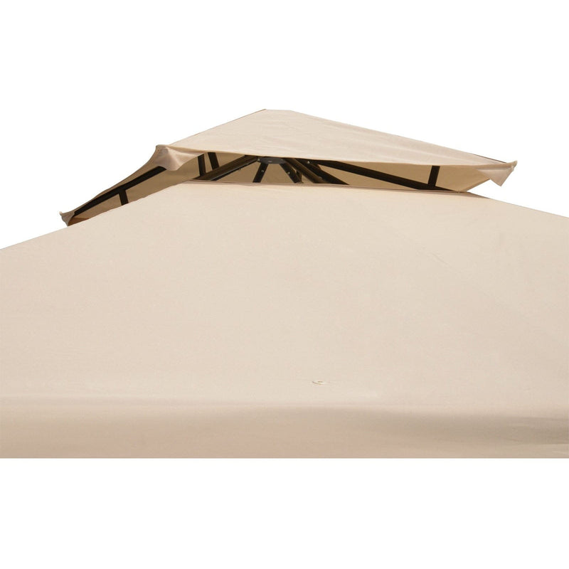 Stylish Metal Frame Gazebo With Mesh Sides, 3x3m