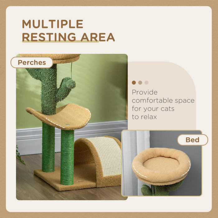 PawHut Cat Tree And Activity Tower