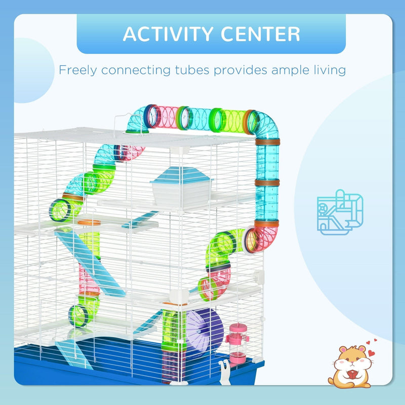 Large Hamster Cage, Blue