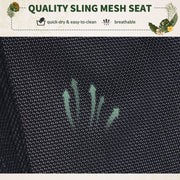 Grey Orbital Rocking Zero Gravity Chair Outsunny