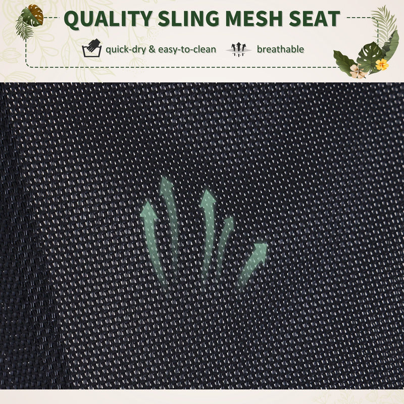 Grey Orbital Rocking Zero Gravity Chair Outsunny