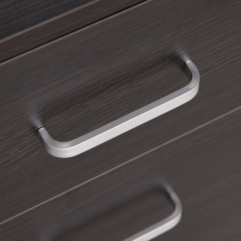 2-Drawer Locking Filing Cabinet, Black