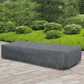 Waterproof Rattan Patio Furniture Covers - 200 x 73 x 35cm Outsunny