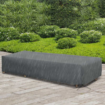 Waterproof Rattan Patio Furniture Covers - 200 x 73 x 35cm Outsunny
