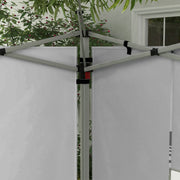 Outsunny Gazebo Side Panels, Sides Replacement with Window for 3x3(m) or 3x4m Pop Up Gazebo, 2 Pack, Grey Outsunny