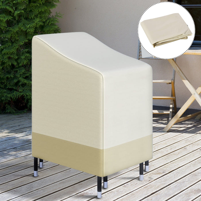 Waterproof Cover For Garden Chairs, 600D Oxford Cloth, Beige