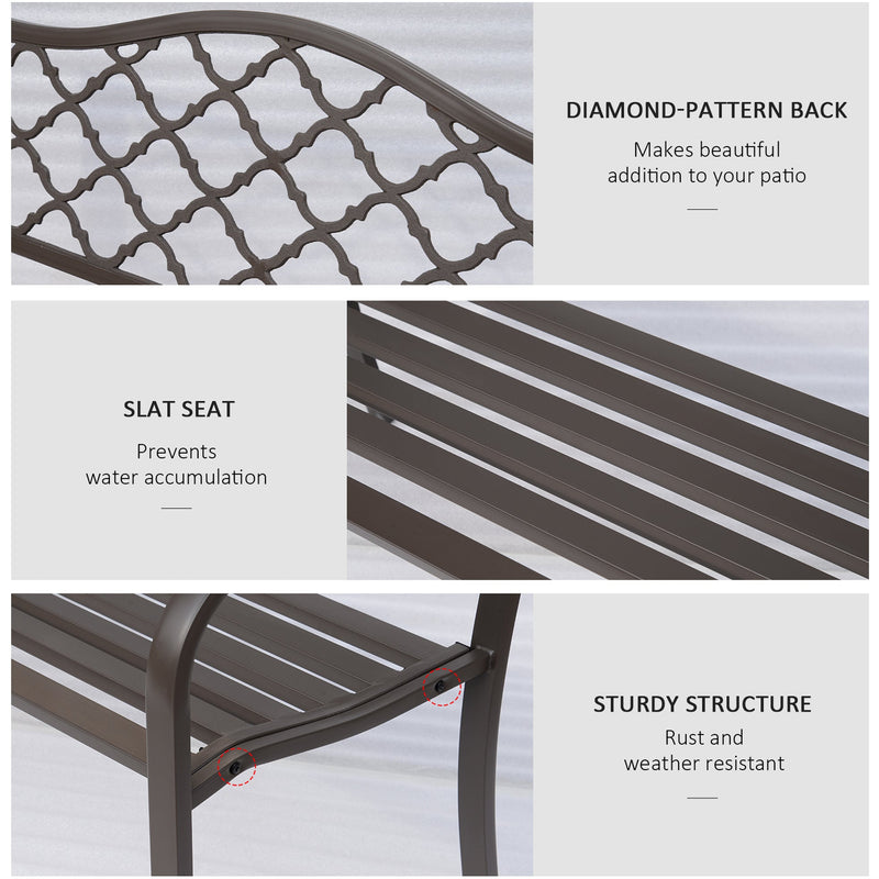 Antique Cast Iron Garden Bench