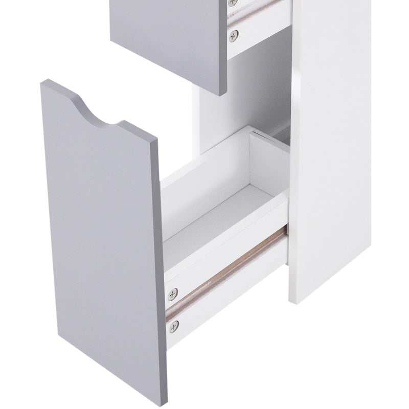 Freestanding Tall Bathroom Cabinet, 15W x 33D x 136.5H cm