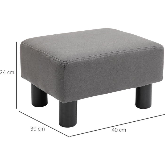 Grey Footstool for Home & Office (40x30x24cm)