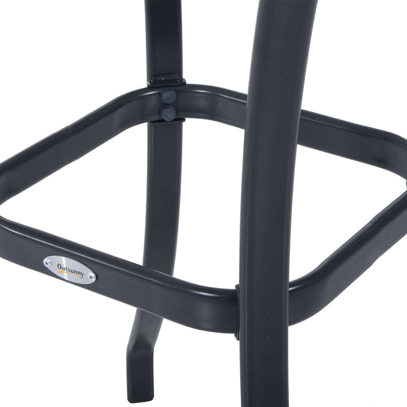 Square Bistro Table, Tempered Glass